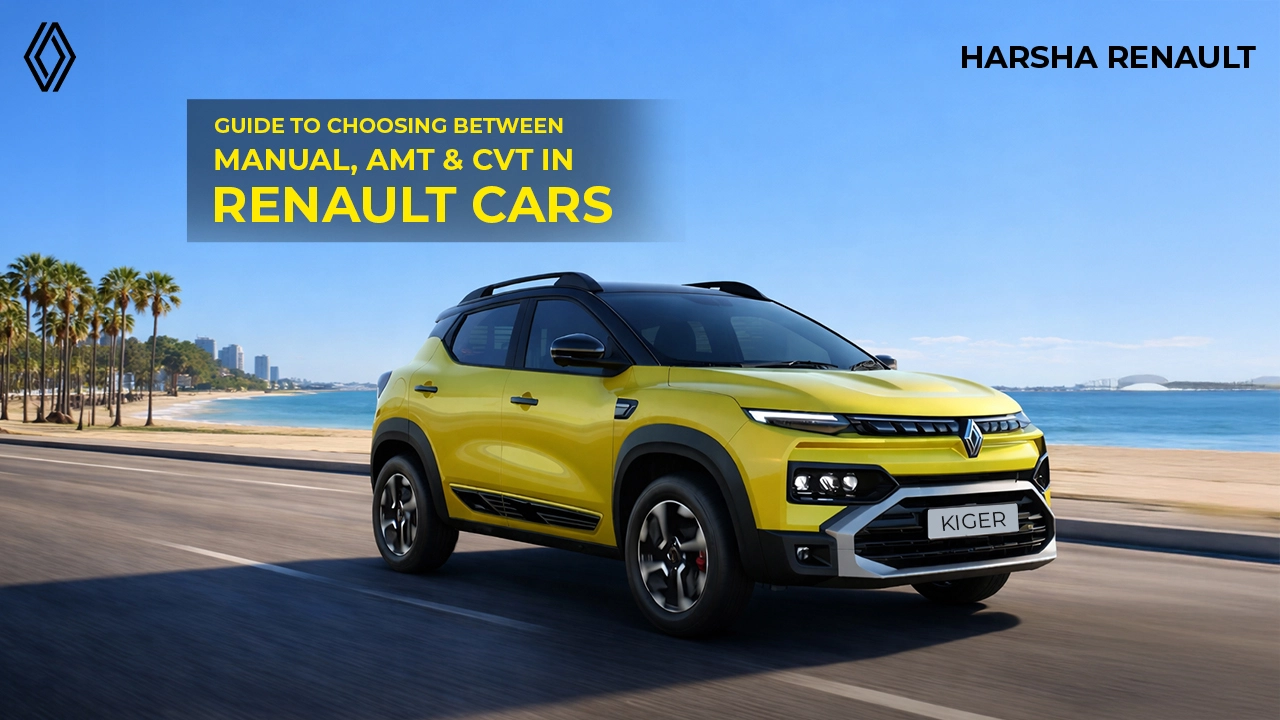 Guide to Choosing Between Manual, AMT & CVT in Renault Cars